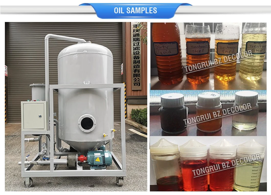 UK Red Diesel Oil Decoloring Machine/Belgian Diesel Oil Dye Color Remover/Lube Oil Acid to Remove Purifier