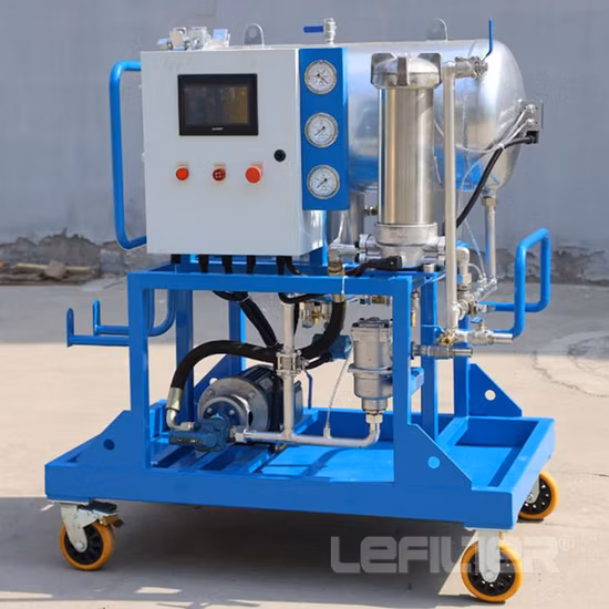 휴대용 터빈 기름 정화기 Lyc-100j, 탈수 유착, 기름 정화